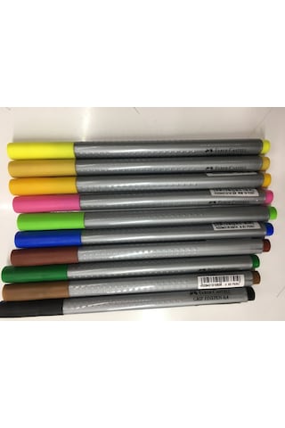 Faber-castell Grip Finepen 0,4 Renkli 10 lu Kalem Seti