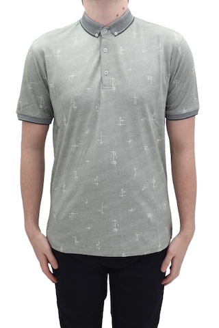 Santa Dmctekstil Erkek 112 Desenli Spor Kesim Rahat Kalıp Cepsiz Polo Yaka T-shirt Haki