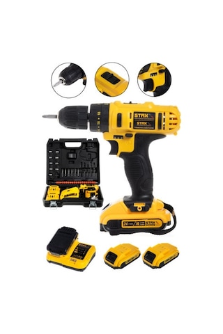 Staxx Power BL7619S 24V 5AH Darbeli Şajlı Matkap + 24 Parça Set