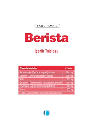 Tabvitamins Berista 60 Tablet