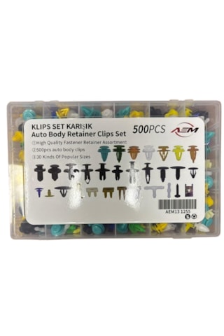 500 Parça Trim Klips Araba Bağlantı Elemanları Kapı Döşeme Klips