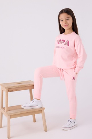 U.S. Polo Assn. Kız Çocuk Pembe Eşofman Takımı 5274-45787 Pembe