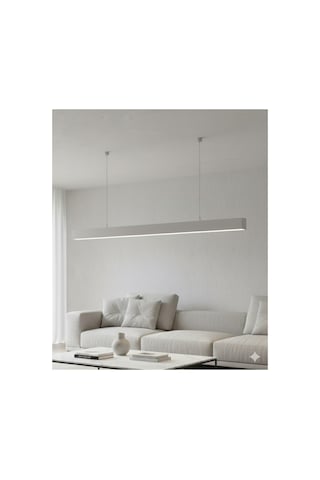 100 Cm Alüminyum Beyaz Kasa Lineer Aydınlatma 4000k .