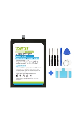 Deji Xiaomi Redmi Note 9/10 Pro Uyumlu BN53 Mucize Batarya Deji