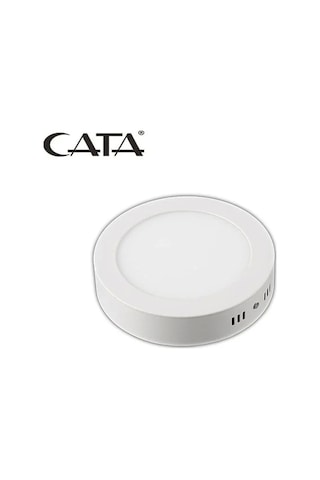 Cata 18w Yuvarlak Sıva Üstü Led Panel 6500k Beyaz Kasa