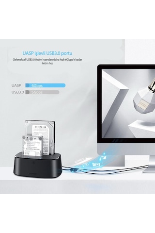 Ugreen Usb 3.0 2.5 Ve 3.5 Inch Sata Hdd Dual Dock Station