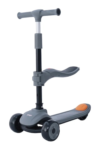 Prego Bluetooth Özellikli Işıklı Katlanabilir Nitro Scooter Gri
