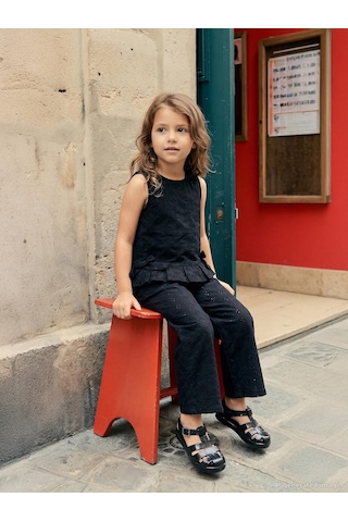 Civil Girls Tokalı 27- Sandalet - Siyah