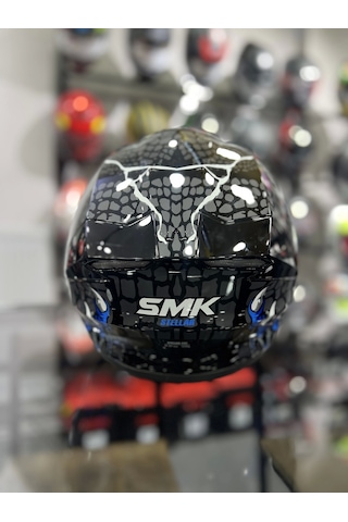 Smk Stellar Taotei Kapalı Motosiklet Kaskı Mavi