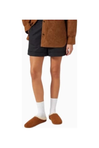 Camp Jeffrey Campbell Kadın Süet Ve Shearling Astarlı Sabo Terlik, Rahat Günlük Tasarım Kahverengi