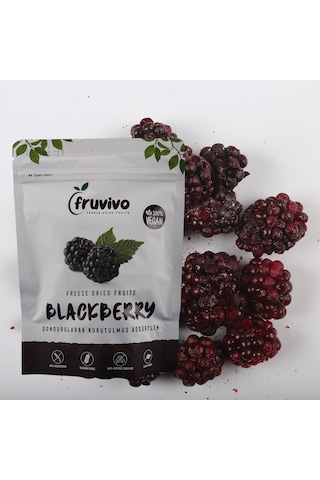 Dondurularak Kurutulmuş Böğürtlen 20 Gr, %100 Vegan, Glutensiz