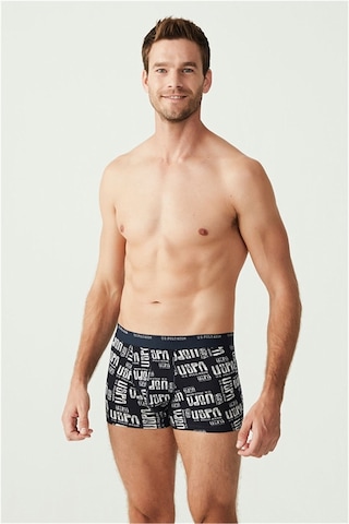 U.S. Polo Assn. U.s Polo Assn. 80338 Erkek 3 Lü Boxer-lacivert&lacivertmelanj&baskılı Lacivert