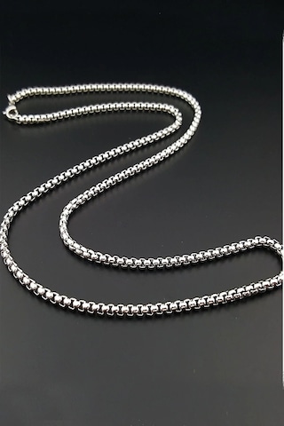 Herşey Nota 316l Paslanmaz Çelik Zincir Gümüş Renk 60 Cm