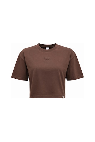 Reebok Sally Tee Kahverengi Kadın Kısa Kol T-shirt 000000000102690242 Kahverengi