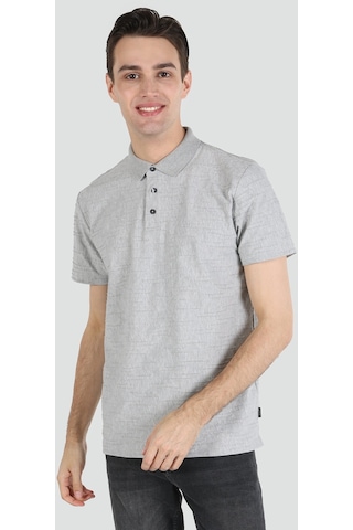 Colin'S Regular Fit Gri Erkek Polo Yaka Kısa Kol Tişört Cl1043613_Q1.V2_Gra
