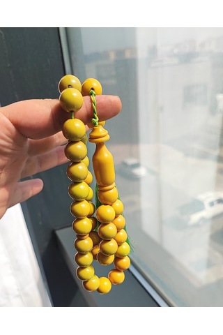 Katalin Yeşil-sarı Küre Model Tesbih