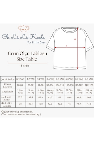 Oh La La Koala Vizon Bisiklet Yaka Oversize T-shirt Bebek - Çocuk Vizon