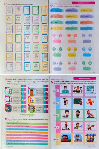 3.sınıf Soru Bankası Seti 5 Kitap Etkinlikli Çalışma Seti Matematik Türkçe Hayat Bilgisi