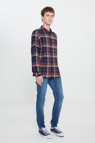 Lee Regular Fit Normal Kesim %100 Pamuk Kırmızı Gömlek Ceket Red