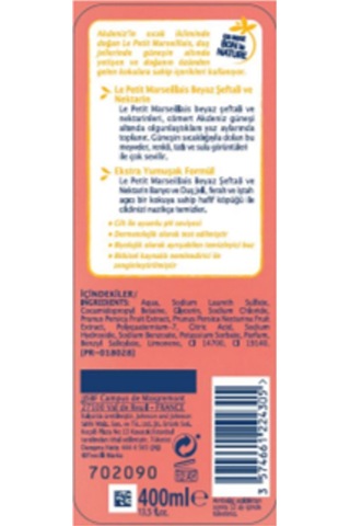 Le Petit Marseillais Şeftali Duş Jeli 2 x 400 ML