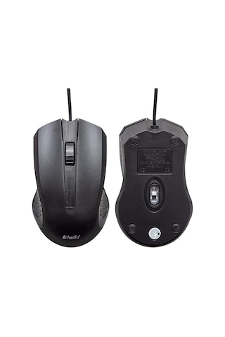 Hello Hl-2732 Usb Kablolu Siyah 800 Dpı Mouse