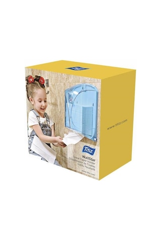 Titiz Tp-267 Z Katlama Kağıt Havlu Dispenseri Aparatı - Şeffaf Mavi - Plastik - 28 Cm. - 1 Adet Şeffaf