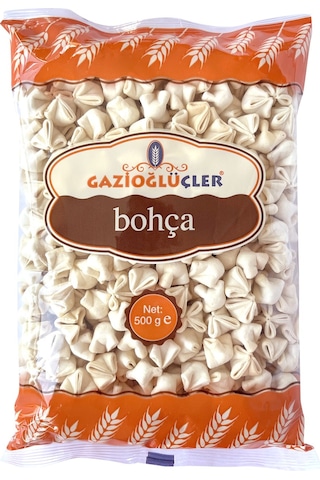 Gazioğlu Üçler Bohça Kuru Mantı 500 Gr X 4 Adet
