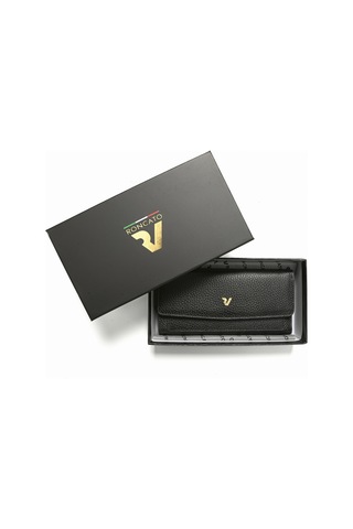 Black Cüzdan & Kartlık Kadın Diğer 2801 Roncato Flother Skın Wallet Siyah