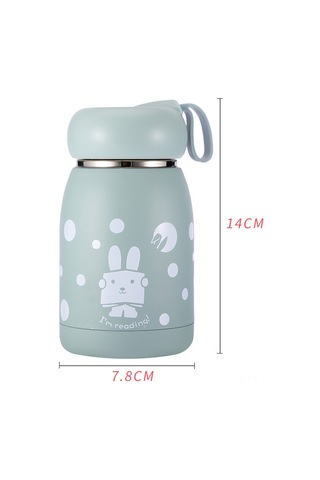 Yaozixa Mavi 304 Paslanmaz Çelik Vakumlu Termos Bardak - Dokunmatik Led Ekranlı Sıcak/soğuk Saklama, 320ml