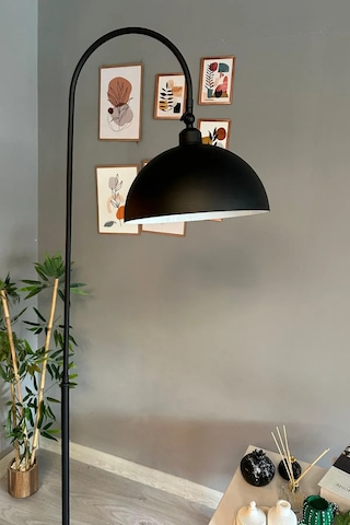 Bamyum Siyah Lambader Hareketli Başlık Modern Dekoratif Metal Oturma Çalışma Odası Lambası Siyah