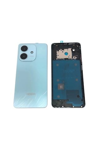 Oppo A3 Cph2669 Kasa Arka Kapak Pil Kapağı Mavi