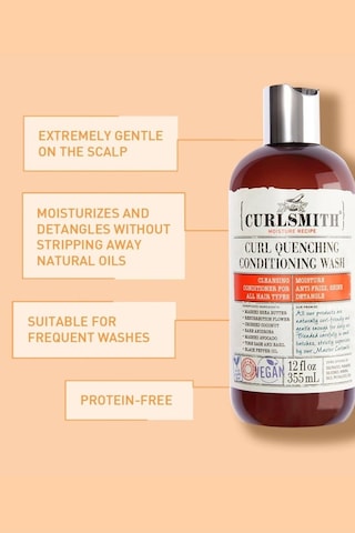 Curlsmith Curl Quenching Temizleyici Bakım Kremi 355ml Kıvırcık