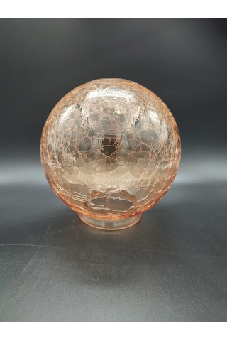 Osmanlı Avize Camı.bal Rengi,grifli,çap:20.00cm-duy Yuvası:10.00c Bal