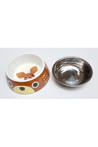 Bobo BO-3057 22 CM Melamin Çelik Köpek Mama Kabı