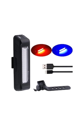 Eastpower/Brwiga Ebl-035Rb Arka Far 50 Lümen Usb Şarjlı Kırmızı/M Siyah