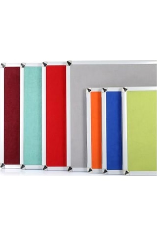 Akyazı Mantar Pano Duvara M. Kumaşlı 90X240 0178Alüminyum Çerçeve