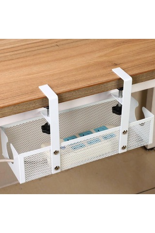 Homyl Masaüstü Zeminini Düzenli Tutmak İçin Beyaz Masa Altı