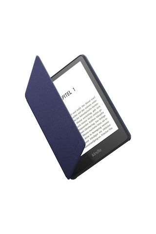 Amazon Kindle 6.8" Paperwhite 5 E Kitap Okuyucu Deri Kılıf Lacivert