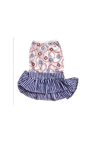 Gedyco Navy Blue Küçük Irk Köpek Elbisesi