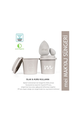 Makyaj Süngeri Fondöten Emmeyen Sponge Coffee Cup Hijyenik Limestone 1 Pro 1 Mini