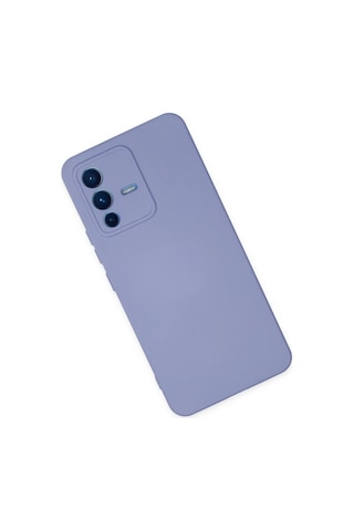 Cosmotex Newface Vivo V23 5g Kılıf Nano İçi Kadife Silikon - Lila