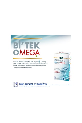 Nbl Omega-3 Fish & Krill Oil 50 Yumuşak Kapsül - Epa Ve Dha İçeren Omega-3 Takviye Edici Gıda