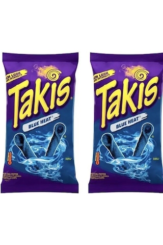 Takis Blue Heat 90 G Limon Aromalı Acı Biberli Çeşnili Mısır Çerezi 2 Adet