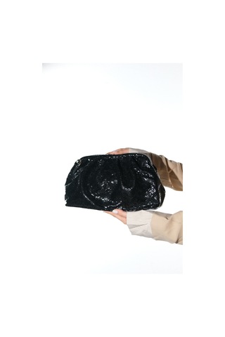 Luvishoes Uvera Siyah Desenli Kadın Clutch Çanta Siyah