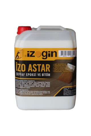 İzo Astar 5 Kg Şeffaf Epoksi Ve Bitüm Esaslı Membran Astarı