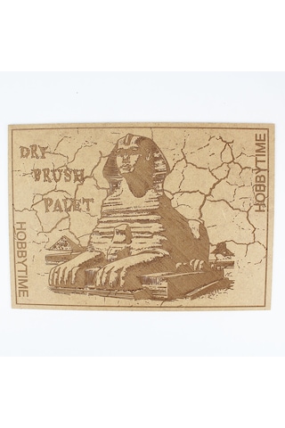 Sefenks Motifli Drybrush Paleti, Mdf Üzeri Lazer Kazıma, 21x30 Cm.