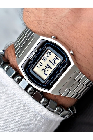 Casio Nda3178  Retro Erkek Kol Saati Gümüş + Bileklik