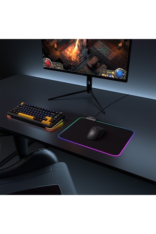 Northcity Rampage Mp-23 Blıtz M Rgb Gaming Mouse Pad - 252x328mm Siyah Anti-slip 170g li
