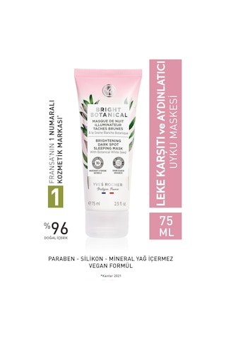 Yves Rocher Bright Botanical Leke Karşıtı ve Aydınlatıcı Uyku Maskesi 75 ML