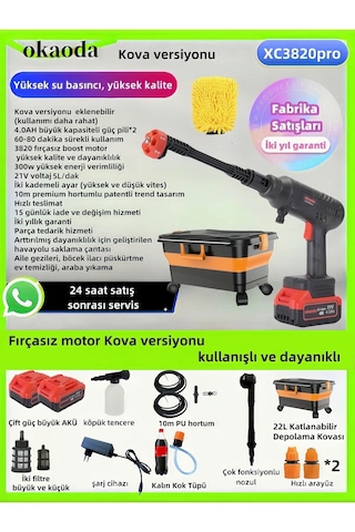 En Güçlü Kömürsüz Motorlu Kova Oto Araba Klima Halı Yüksek Yıkama